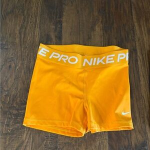 Nike Pro Women's Bright Orange Shorts